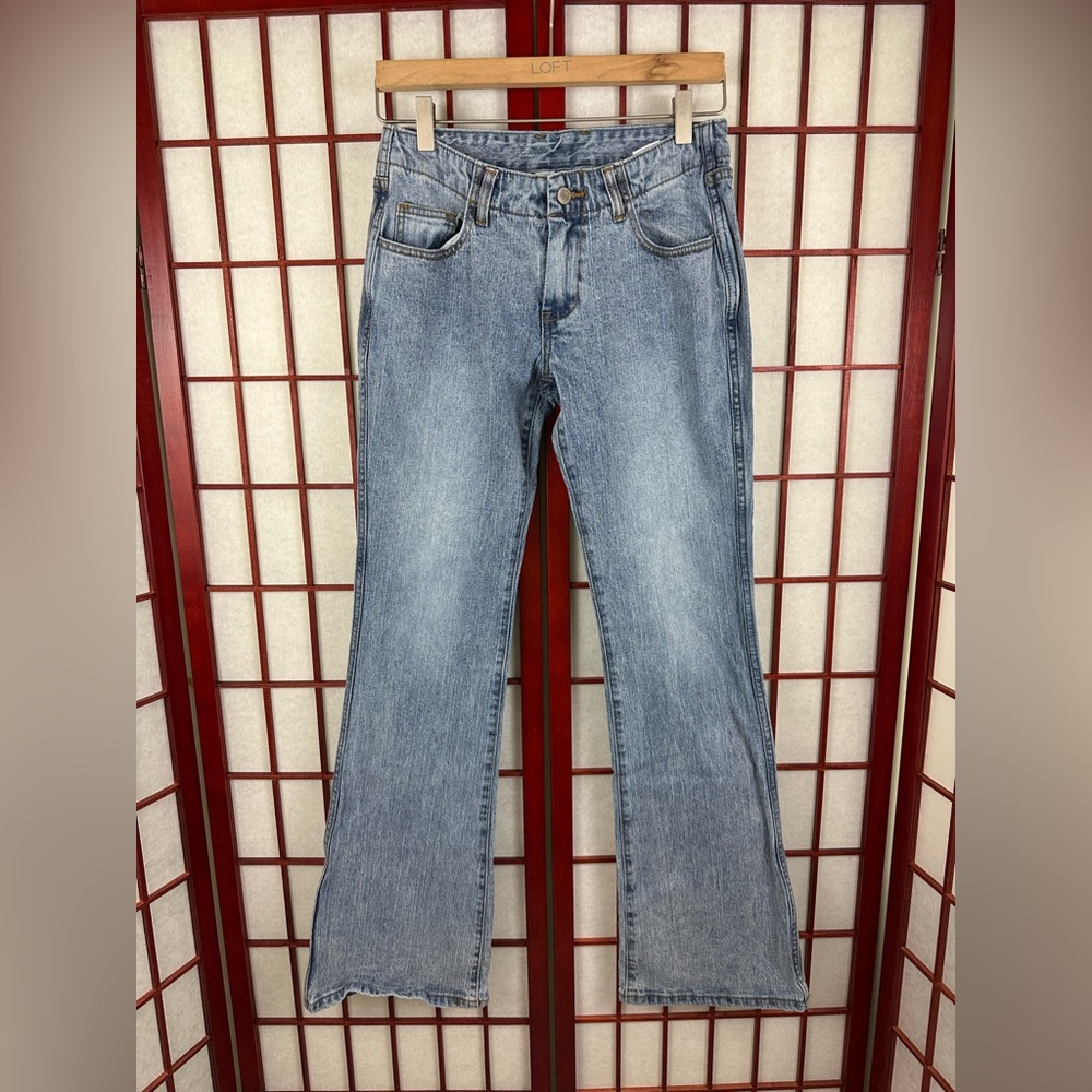 John Galt Brandy Melville Low Rise Bootcut Light Wash Jeans